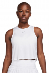 Naiste tennisetopp Nike One Classic Dri-Fit Cropped Tank Top - Valge