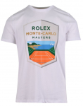 Meeste T-s&auml;rk Monte-Carlo Rolex Masters Logo - Valge
