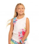 T&uuml;drukute T-s&auml;rk Lucky in Love Novelty Summer Fun Tie Back Tank - Mitmev&auml;rviline