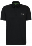 Meeste tennisepolo BOSS Paddytech Degrad&eacute;-Jacquard Polo Shirt - Must