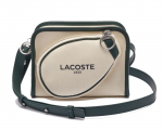 Lacoste Tennis Style Textile Shoulder Bag - Beež