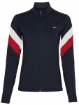 Naiste tennisejakk Tommy Hilfiger Slim Full Zip Top LS - T&uuml;rkiissinine