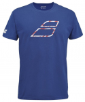 Meeste T-s&auml;rk Babolat Exercise Big Flag Tee Men - Sinine