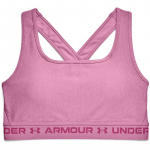 Topp Under Armour Crossback Mid Heather Bra - Roosa