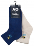 Tennisesokid Australian Open Tennis Ball Quarter Crew Socks 2P - Mitmev&auml;rviline