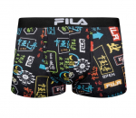 Meeste Bokserid Fila Boxer Elastic Logo 1P - Must