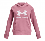 T&uuml;drukute džemper Under Armour Girls' UA Rival Fleece Big Logo Hoodie - Roosa