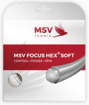 Tennisekeeled MSV Focus Hex Soft (12 m) - Valge
