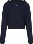 Naiste tennisejakk Tommy Hilfiger Slim Soft Hoodie - T&uuml;rkiissinine