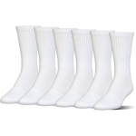 Tennisesokid Under Armour Charged Cotton 2 Crew Jr 6P - Valge