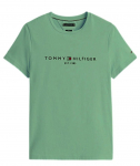 Meeste T-s&auml;rk Tommy Hilfiger Logo - Roheline