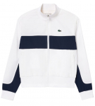 Naiste tennisejakk Lacoste Ultra-Dry Colourblock Stretch Tennis Jacket - Valge