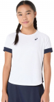 T&uuml;drukute T-s&auml;rk Asics Girls Tennis Short Sleeve - Valge