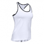 Naiste tennisetopp Under Armour Knockout Tank - Valge