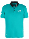 Meeste tennisepolo EA7 Man Jersey Polo Shirt - Roheline