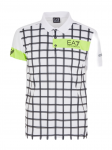 Meeste tennisepolo EA7 Man Jersey Polo Shirt - Valge