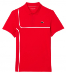Meeste tennisepolo Lacoste Sport Tennis Piped Technical Piqu&eacute; Polo - Punane