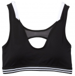 Topp Lacoste Contrast Accents And Cut-Outs Sports Bra - Must