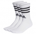 Tennisesokid Adidas 3-Stripes Cushioned Crew Socks 3P - Valge