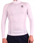 Meeste T-s&auml;rk Hydrogen Essential Zipped Second Skin Long-Sleeve - Valge