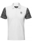 Meeste tennisepolo Hydrogen Tech Zipped Polo - Valge