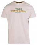 Meeste T-s&auml;rk Monte-Carlo Rolex Masters Rubber Print - Valge
