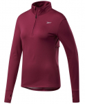 Naiste tennisejakk Reebok Workout Running 1/4 Zip W - Roosa