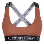 Topp Calvin Klein WO Medium Support Sports Bra - Pruun