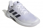 Meeste tennisejalatsid Adidas CourtJam Control M Carpet - cloud white/team navy/cloud white