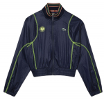 Naiste tennisejakk Lacoste Sport Roland Garros Edition Post-Match Cropped Jacket - Sinine