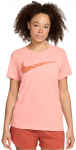 Naiste T-s&auml;rk Nike Slam Dri-Fit Swoosh Top - Roosa