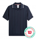 Meeste tennisepolo Wilson Club Essex Knit Shirt - Sinine