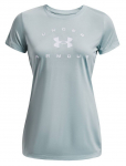 Naiste T-s&auml;rk Under Armour Women's UA Tech&trade; Solid Logo Arch Short Sleeve - Sinine