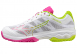 Naiste padelijalatsid Mizuno Wave Exceed Light Padel - white/fuchsia fedora/acid lime