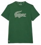 Meeste T-s&auml;rk Lacoste Ultra Dry Pique Tennis T-Shirt - Roheline