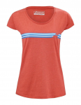 Naiste T-s&auml;rk Babolat Exercise Stripes Tee W - Punane