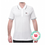 Meeste tennisepolo Wilson Series Seamless Polo - Valge