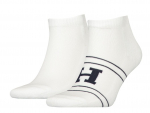 Tennisesokid Tommy Hilfiger Sneaker Sport Patch 2P - Valge