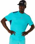 Meeste T-s&auml;rk Asics Padel Court Short Sleeve - Sinine