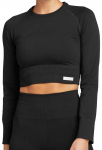 Naiste T-s&auml;rgid (pikkade k&auml;istega) Bj&ouml;rn Borg Stockholm Seamless Crop Top W - Must