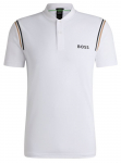 Meeste tennisepolo BOSS Pariq MB - Valge
