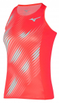 Naiste tennisetopp Mizuno Printed Tank - Punane