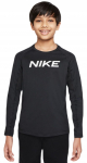 Poiste T-s&auml;rk Nike Pro Dri-FIT Long Sleeve Top - Must