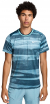 Meeste T-s&auml;rk Nike Court Advantage Dri-Fit Tennis Print - Sinine
