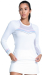 Naiste T-s&auml;rgid (pikkade k&auml;istega) Lucky in Love Got The Blues Blue Streak Long Sleeve - Valge