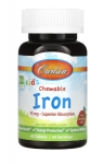 Carlson Labs Kid's Chewable Iron 15 mg 60 tab