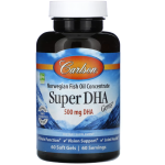 Carlson Labs Super DHA Gems 500 mg 60 softgels + 20 softgels
