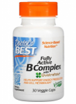 Doctor's Best Fully Active B Complex with Quatrefolic 30 vcaps
