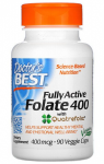 Doctor's Best Fully Active Folate 400 with Quatrefolic 400 mcg 90 vcaps