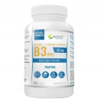 WISH Pharmaceutical Niacin Vitamin B3 (PP) 50 mg + Prebiotic 120 caps